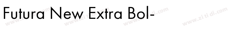 Futura New Extra Bol字体转换